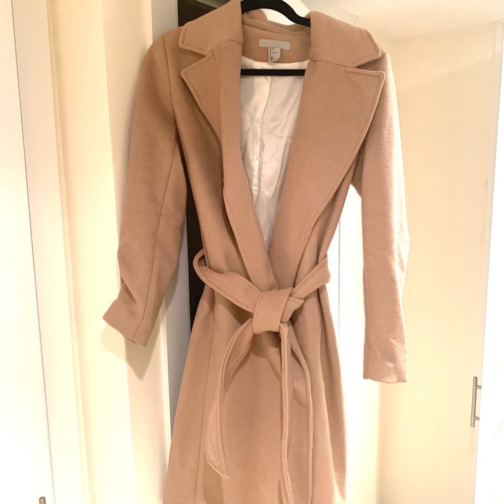Belted Camel Coat